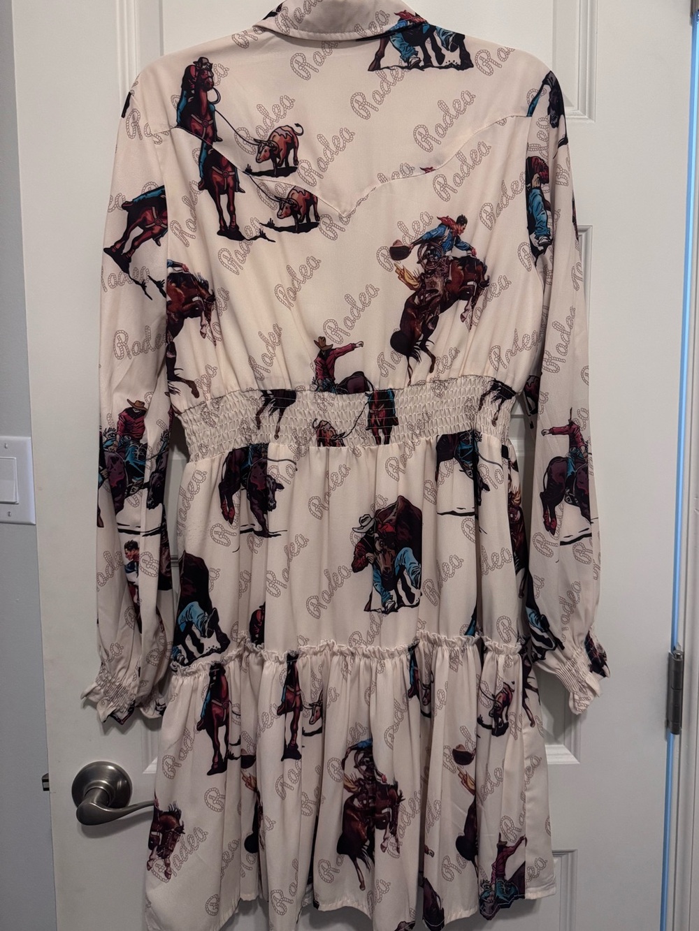 Rodeo Western Button Down Dress - Picture 3 of 4
